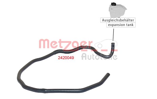 METZGER 2420049 Kühlerschlauch